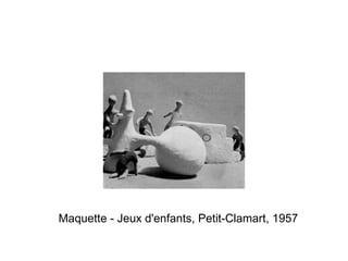 Maquette - Jeux d'enfants, Petit-Clamart, 1957
