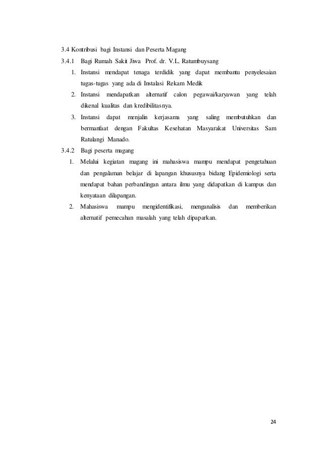 Contoh Laporan Magang Fkm Di Puskesmas - Kumpulan Contoh ...