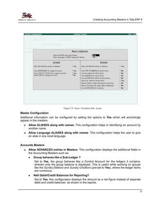 1 Tally erp 9 tutorial with shortcut keys | PDF