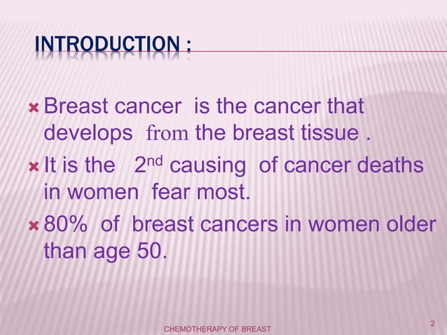 breast cancer pharmacotherapy | PPTX | Cancer | Diseases and Conditions