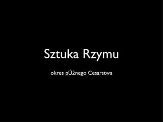 Sztuka Rzymu ,[object Object]