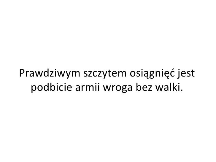 Sztuka Wojny Cytaty