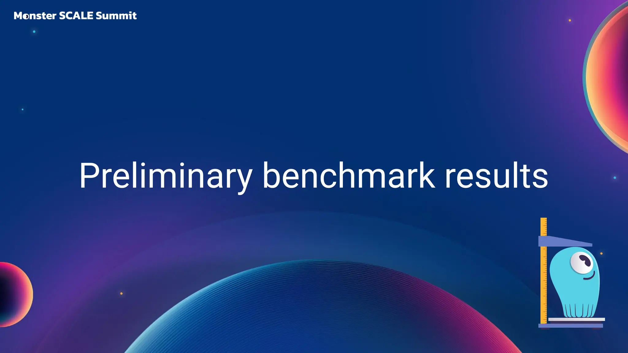 Preliminary benchmark results
 