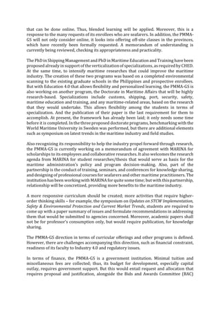 Revolutionizing the Philippine Merchant Marine Academy Graduate School ...