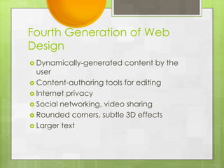 THe Evolution of Web Design | PPTX