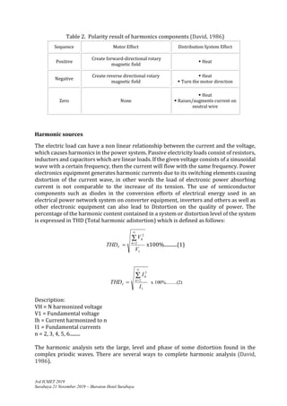 A Review of Harmonic Analysis Study of Electricity Power Quality | PDF