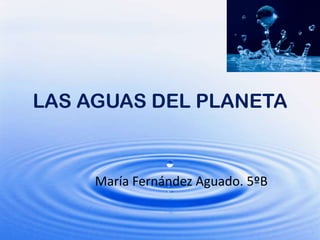 LAS AGUAS DEL PLANETA María Fernández Aguado. 5ºB 