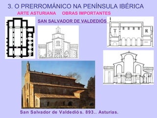 3. O PRERROMÁNICO NA PENÍNSULA IBÉRICA
ARTE ASTURIANA

OBRAS IMPORTANTES

SAN SALVADOR DE VALDEDIÓS

San Salvador de Valdedió s. 893.. Asturias.

 
