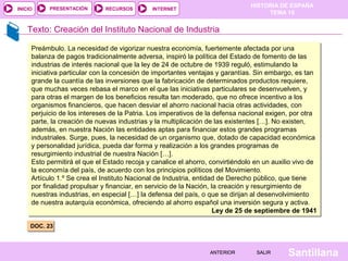 HISTORIA DE ESPAÑA
TEMA 15
RECURSOS INTERNETPRESENTACIÓN
Santillana
INICIO
SALIRSALIRANTERIORANTERIOR
Texto: Creación del ...