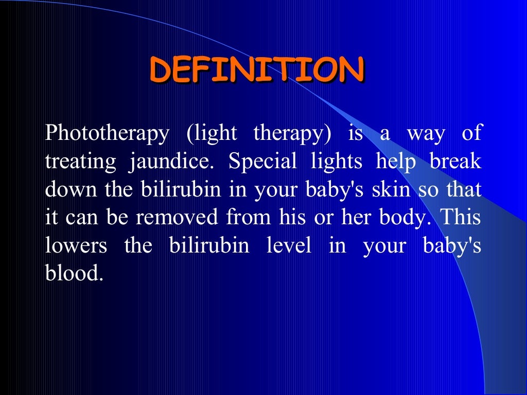 phototherapy for nursing student