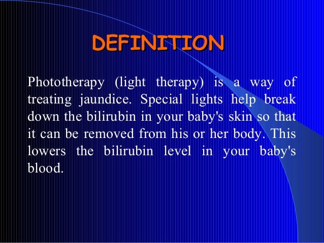 phototherapy for nursing student