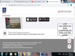 LOS
COLORES NO
SON
COMPATIBLES
CON LOS DEL
LOGO.