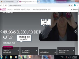 ERROR DE
DISEÑO
ERROR
DE
DISEÑO