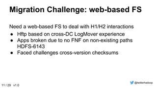 Hadoop 2 @ Twitter, Elephant Scale 