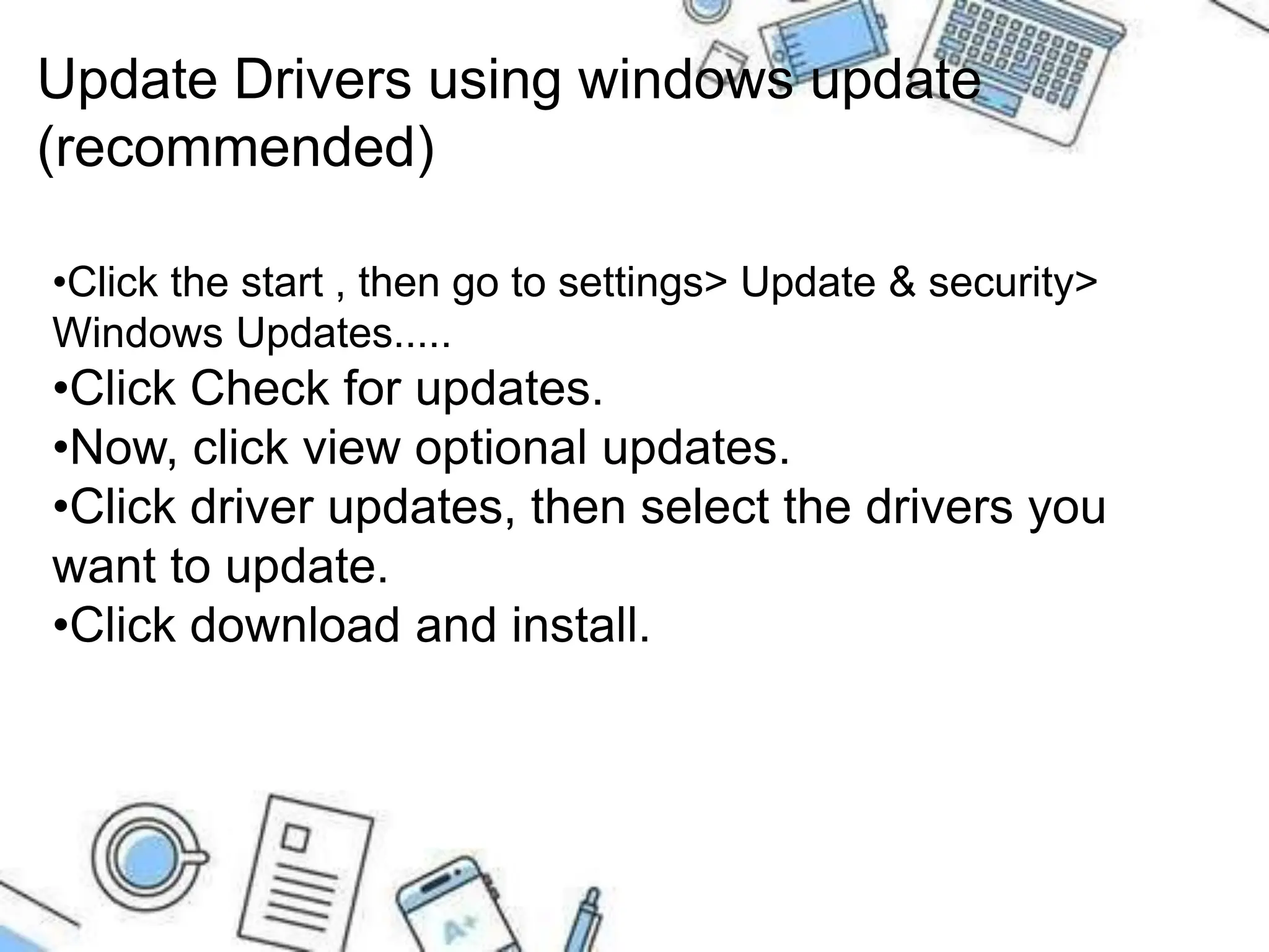 TLE ICT 10-Drivers and Software updates procedures | PPTX | Computer ...