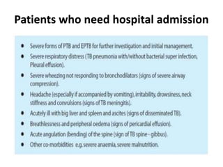 Patients who need hospital admission
 