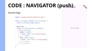 CODE : NAVIGATOR (push)
Second Page
 