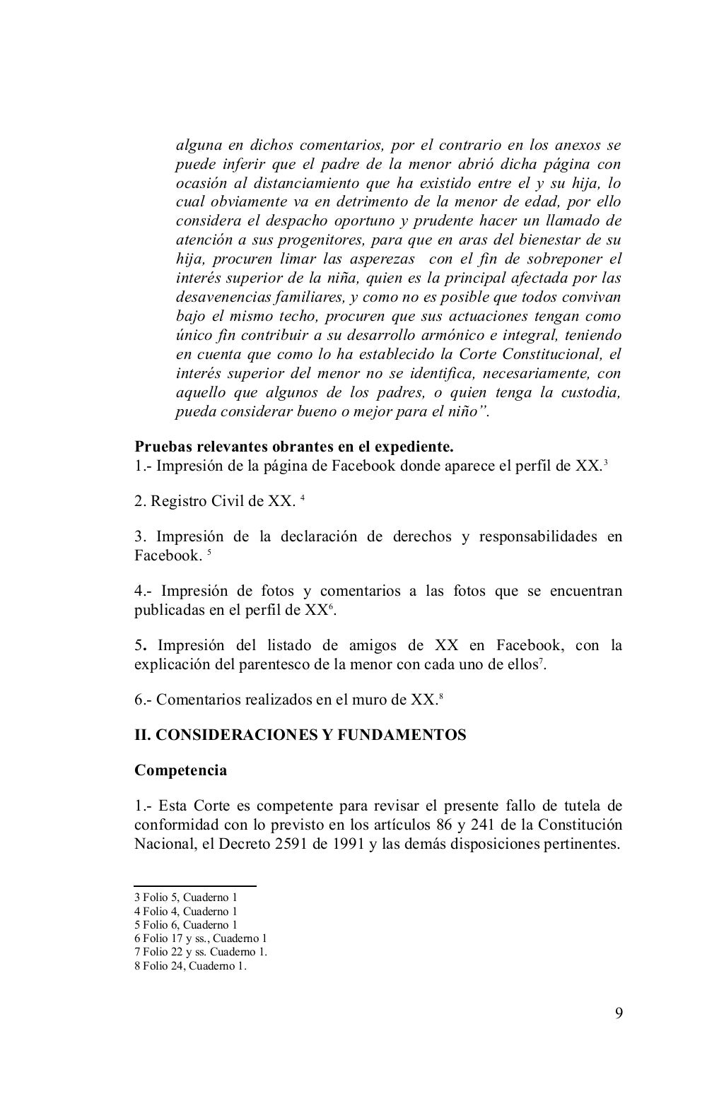 Sentencia T 260 12