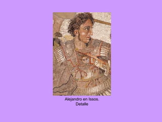 Alejandro en Issos. Detalle 