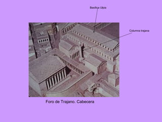 Foro de Trajano. Cabecera Columna trajana Basílica Ulpia 