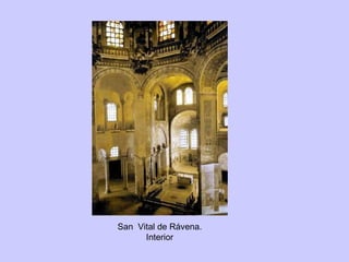 San  Vital de Rávena. Interior 