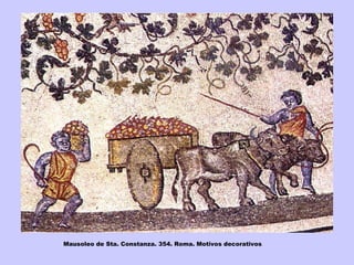 Mausoleo de Sta. Constanza. 354. Roma. Motivos decorativos 