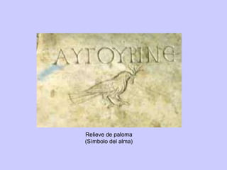Relieve de paloma (Símbolo del alma) 