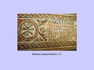 Mosaico paleocristiano s. IV 