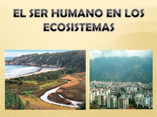 EL SER HUMANO EN LOS ECOSISTEMAS<br />