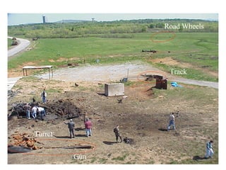 Road Wheels Track Turret Gun 