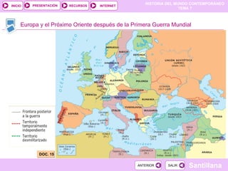 Europa y el Próximo Oriente después de la Primera Guerra Mundial DOC. 15 