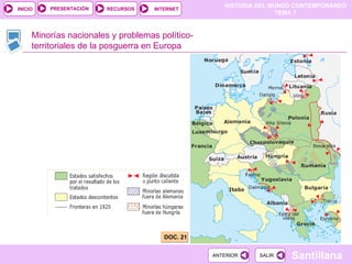 Minorías nacionales y problemas político-territoriales de la posguerra en Europa DOC. 21 