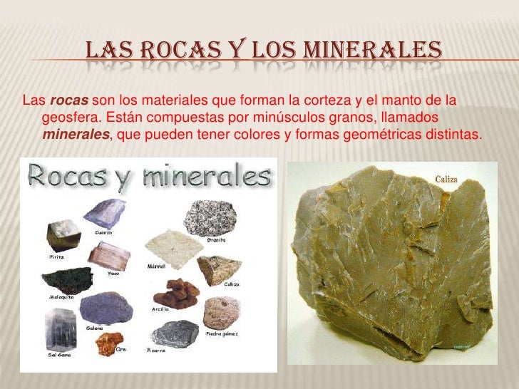 Diferencia Entre Mineral Y Roca Para Niños