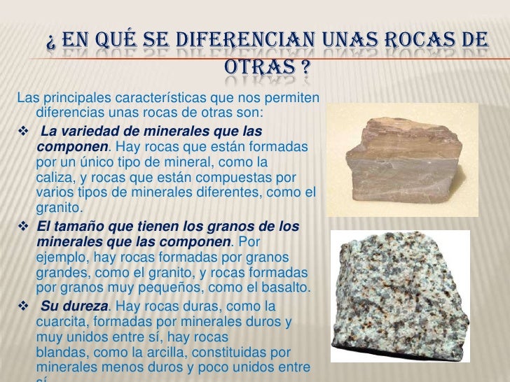 Diferencia Entre Rocas Y Minerales Para Niños
