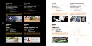 URBAN WALK
Date de commercialisation janvier 2012
Catégorie 	 LOGICIELS / PROGICIELS
Contact	 FASSONE
	 mfassone@raymark.com
Raymark Point of Sale 2012 (Urban Walk) est un tout nou-
veau module d’encaissement 100% tactile intégrant la Re-
lation Client, dans une logique “multicanal“ en y associant
les réseaux sociaux (Twitter, Facebook, LinkedIn, etc.) avec
ergonomie et personnalisation possible.
GAMME NOVUS
Date de commercialisation septembre 2011
Catégorie 	 MOBILIER / VITRINE
Contact	 FRANÇOIS MILLET
	 fmillet@reametal.com
Les 3 meubles de la gamme NOVUS sont métalliques et
modulaires. Ils permettent de travailler les produits par
famille et saisonnalité en créant de multiples petits ilôts.
Vous pouvez ainsi dynamiser votre zone marché à votre
guise.
CAISSE MOBILE MAGASIN
Date de commercialisation septembre 2011
Catégorie 	 CAISSES ET TPV / SELF CHECK OUT
Contact	 ARNAUD AFFERGAN
	 aaffergan@rayonnance.fr
Boostez vos ventes avec nos solutions d’aide à la vente et
d’encaissement mobile sur PDA, Iphone (iSMP) ou Tablet :
Lecture de carte de fidélité, panier via catalogue produits,
encaissement CB sur le terminal mobile. Connexion au SI
magasin.
RAYONNANCE TECHNOLOGIES
STAND H 09
PRO TAG “COMMUNIQUEZ
AVEC VOS BADGES ANTIVOL”
Date de commercialisation juin 2012
Catégorie 	SYSTÈME DE SÉCURITÉ
Contact	 LEFÈVRE PHILIPPE
	 phlefevre@protexione.com
Nouveaux badges antivol qui deviennent un support de
communication avec logo, informations, promotions, solde,
taille etc. Le couplage avec la rfid permet une économie
d’échelle.
PROTEXI ONE
STAND N 37
ELIGNA/ PERSPECTIVE WIDE
Date de commercialisation avril 2012
Catégorie 	 SOL / MUR / PLAFOND
Contact	 OLIVIER SEBILLE
	 olivier.sebille@unilin.com
Eligna/ Perspective Wide (138* 19 cm) : des planchers soumis
à la patine du temps et ponctués de trous de vers, de traces
de clous, de crevasses, etc.
QUICK-STEP
STAND A 25
EXQUISA
Date de commercialisation avril 2012
Catégorie 	 SOL / MUR / PLAFOND
Contact	 OLIVIER SEBILLE
	 olivier.sebille@unilin.com
Les nouvelles dalles Exquisa (40x120 cm) se placent avec
une facilité déconcertante, et se déclinent en quatre motifs
différents sur un seul format de planche. Quick-Step a créé
une nouvelle structure de finition pour plus de réalisme.
QUICK-STEP
STAND A 25
RAYMARK MERCHANDISER 2012
Date de commercialisation janvier 2012
Catégorie 	 LOGICIELS / PROGICIELS
Contact	 FASSONE
	 mfassone@raymark.com
Raymark Merchandiser 2012 de Raymark est une solution
ERP qui offre aux retailers de moyennes et grandes entre-
prises un système intégré pour les PdV, gestion en magasin,
chaîne d’approvisionnement, merchandising et un système
intégré puissant pour la gestion d’inventaire.
RAYMARK
STAND I 21
6968
REAMETAL
STAND E 43
RAYMARK
STAND I 21
 