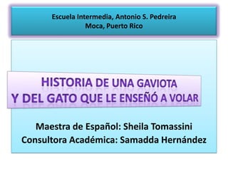 Escuela Intermedia, Antonio S. Pedreira
Moca, Puerto Rico

Maestra de Español: Sheila Tomassini
Consultora Académica: Samadda Hernández

 