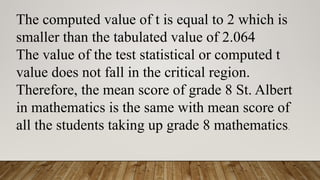 T Series Math T-Distribution General Mathematics .pptx