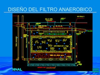 DISEÑO DEL FILTRO ANAEROBICO
 
