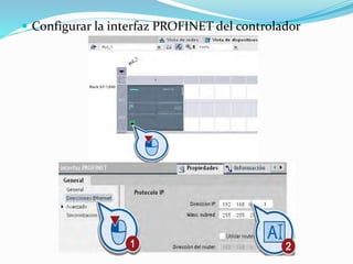  Configurar la interfaz PROFINET del controlador
 