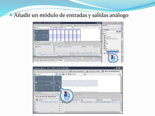  Añadir un módulo de entradas y salidas análogo
 