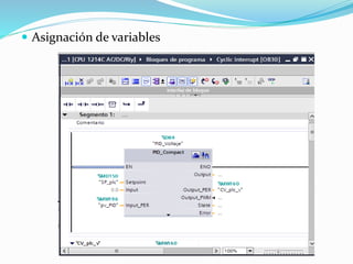  Asignación de variables
 