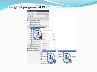  Cargar el programa al PLC
 