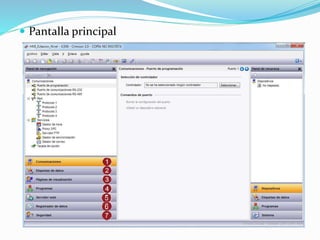  Pantalla principal
 
