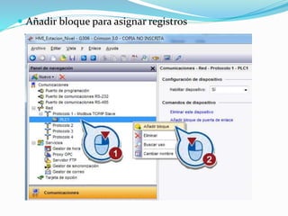  Añadir bloque para asignar registros
 