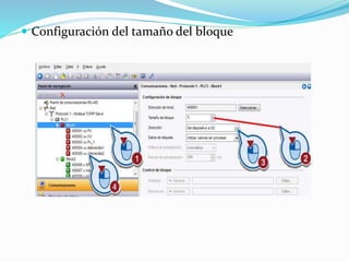  Configuración del tamaño del bloque
 