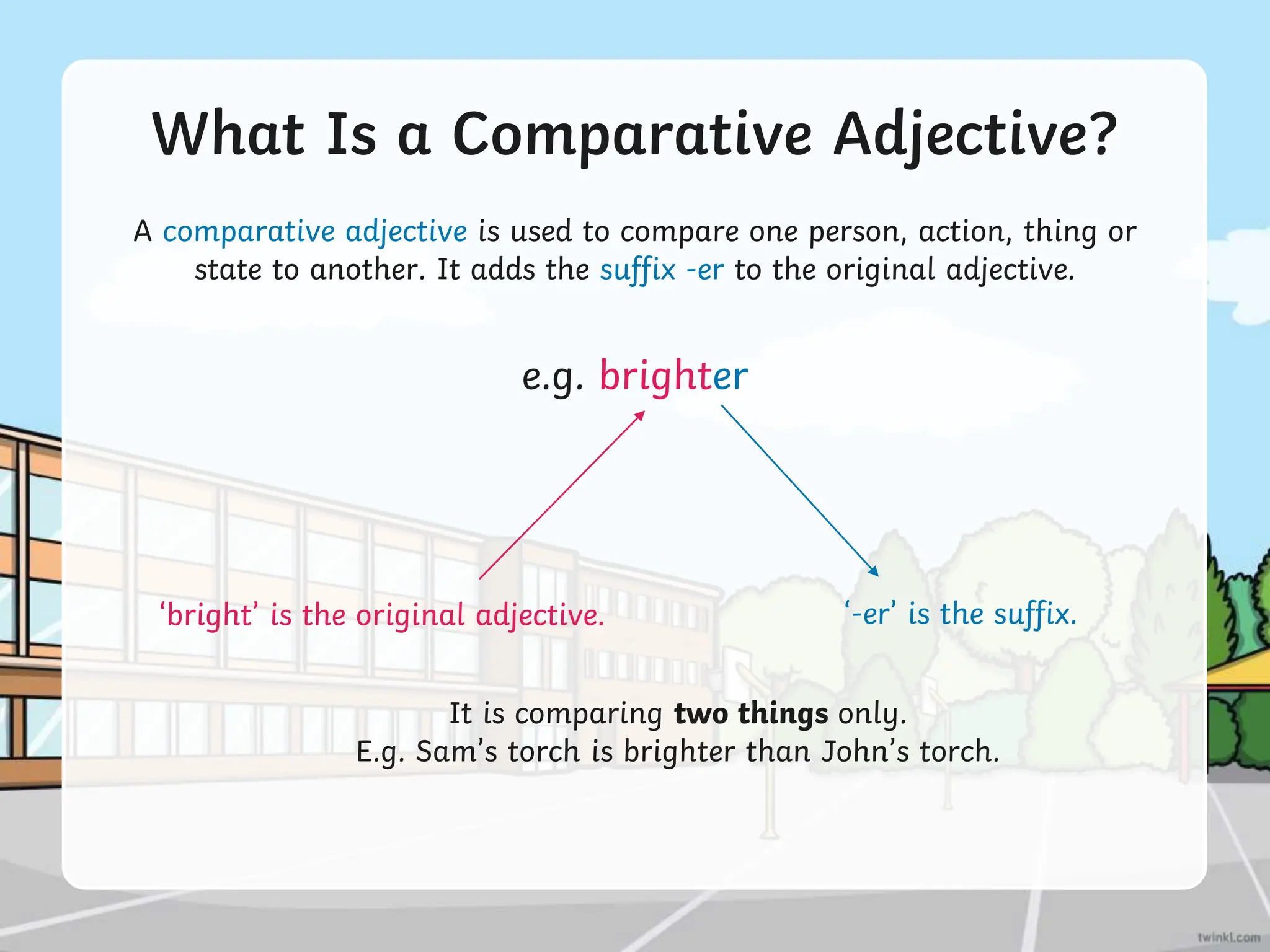 Ppt Comparative And Superlative Adjectives Powerpoint Comparative