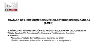 Resumen ejecutivo del tratado de libre comercio entre México, Estados ...