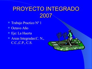 PROYECTO INTEGRADO 2007 ,[object Object],[object Object],[object Object],[object Object]
