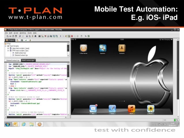 test tool management t-plan Confidence Presentation  Plan T  Suite with Test Product
