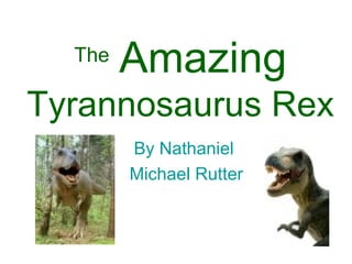 The   Amazing Tyrannosaurus Rex By Nathaniel  Michael Rutter 